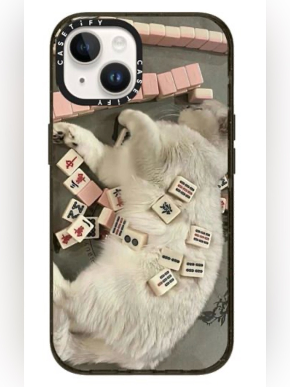 2/$60 NWT CASETIFY Impact case Sleeping Cat Mahjong table iPhone 14 case